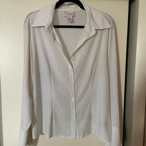 Worthington white blouse